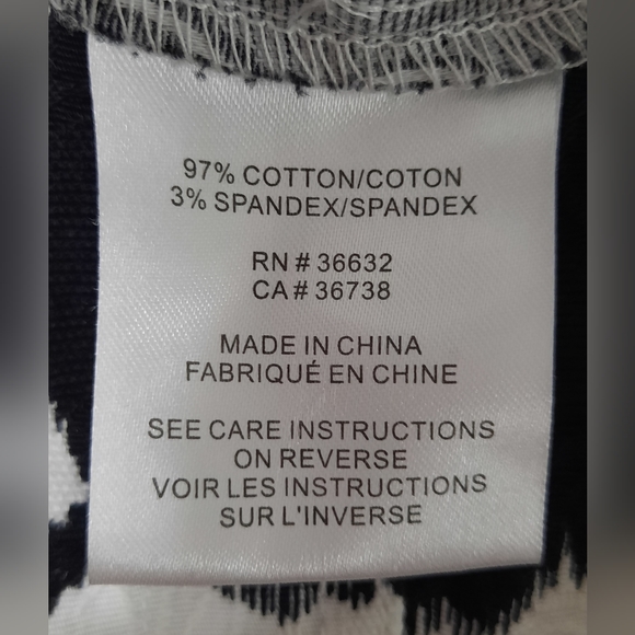 Haggar Cotton Floral Zip Jacket - Picture 12 of 12